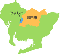 地図（豊田市・みよし市）