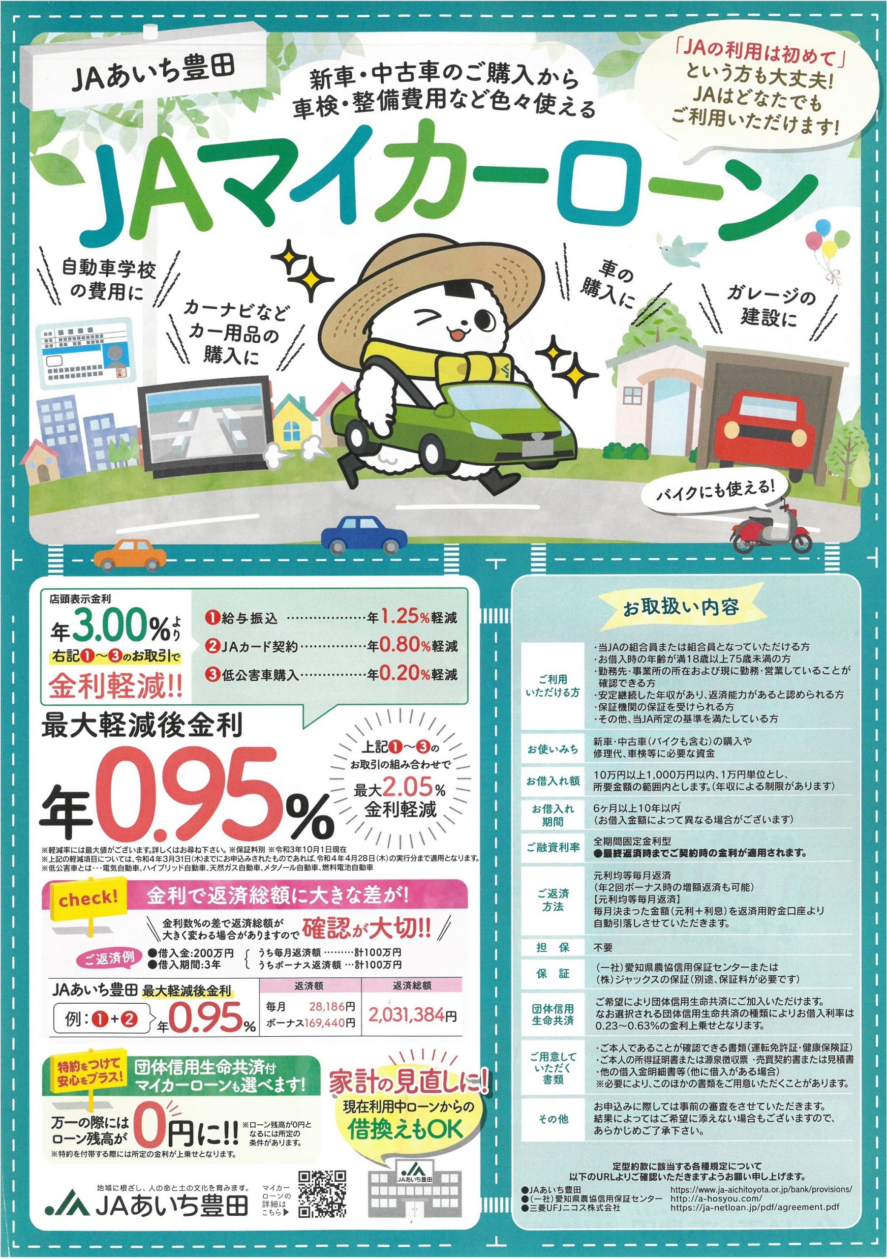 マイカーローン ｊａバンク ｊａあいち豊田